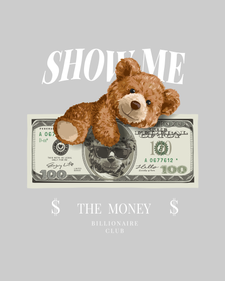 "SHOW ME" T- Shirt weiss & schwarz