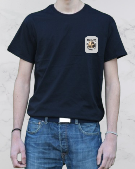 "FEARLESS" T- Shirt weiss & schwarz