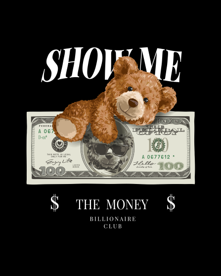 "SHOW ME" T- Shirt weiss & schwarz